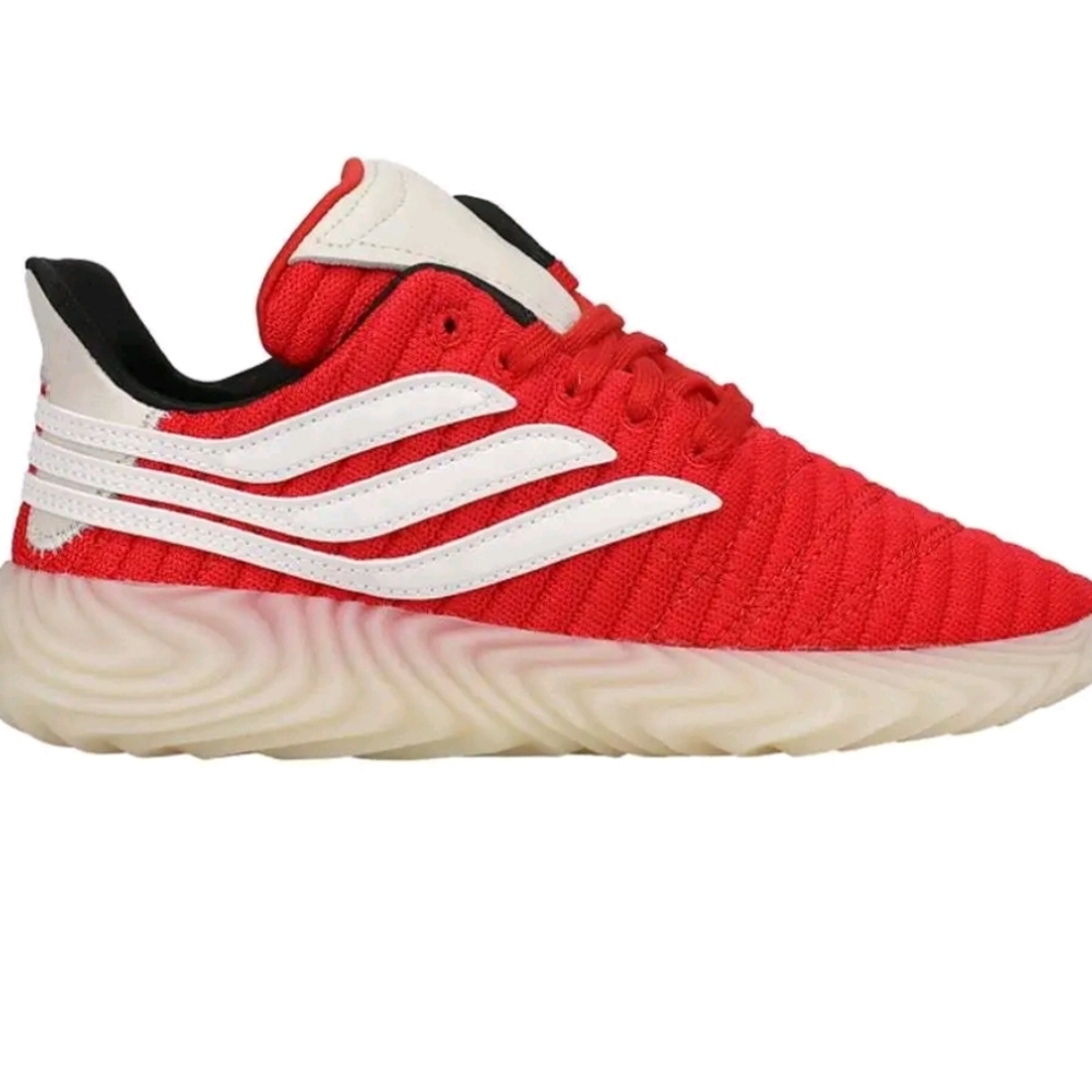 Adidas Sobakov  Mens Red Sneakers Casual Shoes BD7572 Size 5